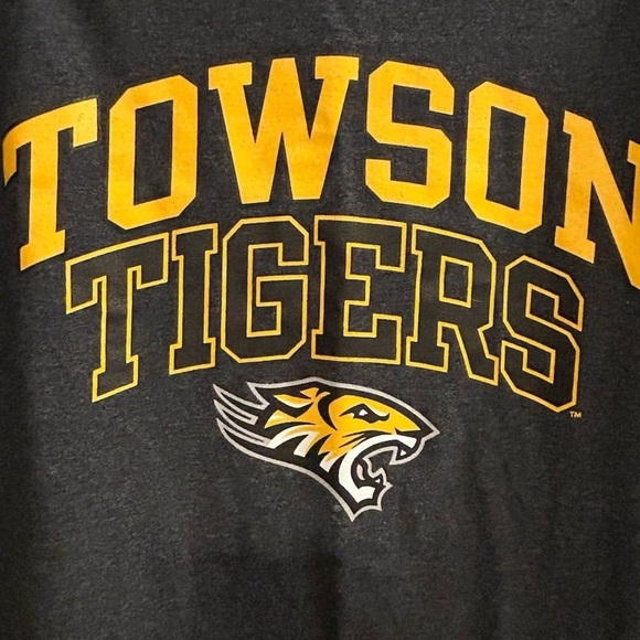 Towson University Tigers Men's XL Black Graphic T-Shirt Short Sleeve - Picture 5 of 9